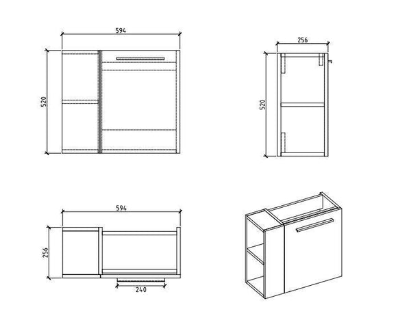 Maria Oak Vanity - Bayside Bathroom