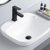 Kayla Matte White 500 Rectangular Semi Insert Ceramic Basin