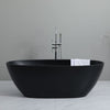 Leslie 1700mm Matte Black Freestanding Bath