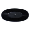 Leslie 1500mm Matte Black Freestanding Bath