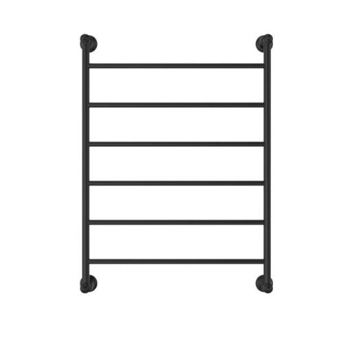 Lillian 600 x 808 Matte Black Heated Towel Rail