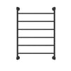 Lillian 600 x 808 Matte Black Heated Towel Rail