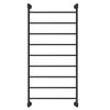 Lillian 600 x 1208 Matte Black Heated Towel Rail