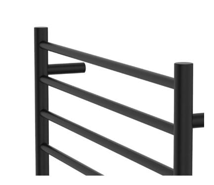 Rondo 900 x 750 Matte Black Heated Towel Ladder