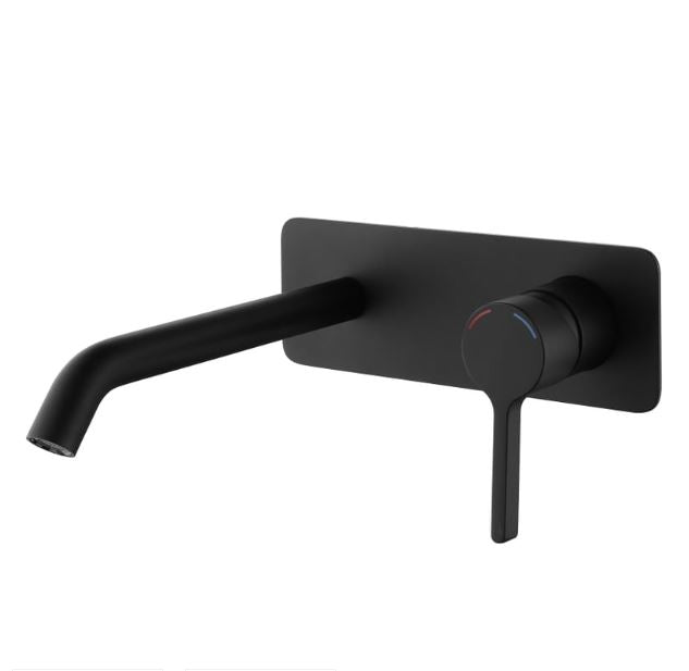 Gillian Wall Basin/Bath Set - Matte Black