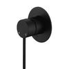Round Mini Shower mixer - Matte Black