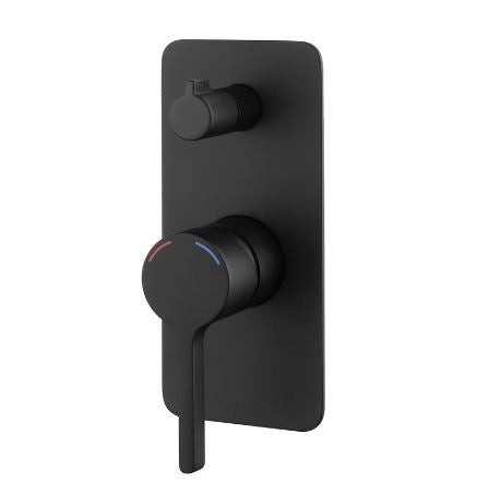 Gillian Shower Mixer With Diverter - Matte Black