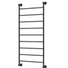 Lillian 600 x 1208 Matte Black Heated Towel Rail