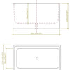 Mecca 1000mm Multi Fit Bath