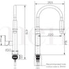 Meir Square Flexible Kitchen Mixer