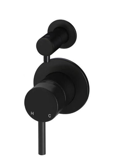 Meir Round Wall Mixer w/ Divertor- Matte Black