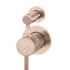 Meir Round Wall Mixer w/ Divertor- Champagne