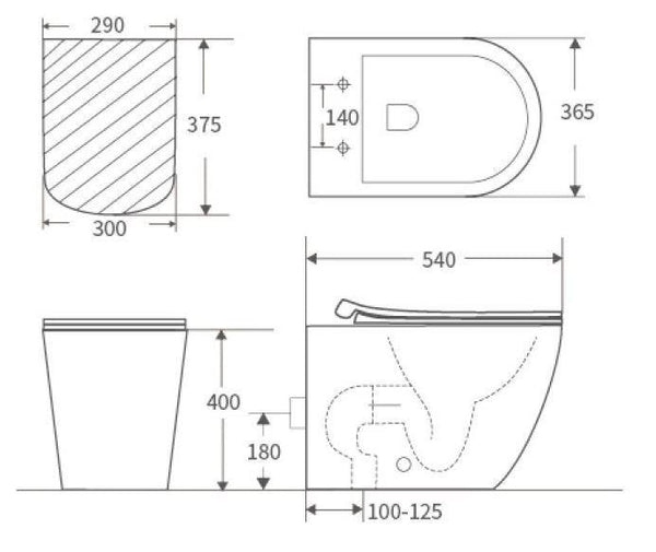 Micra Inwall Floor Pan - Bayside Bathroom
