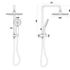 Elle Stainless Steel Twin Shower