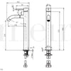 Meir Round Tall Curved Basin Mixer - Tiger Bronze