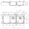 Select 1200 1 & 1/2 Bowl Kitchen Sink With Drainer