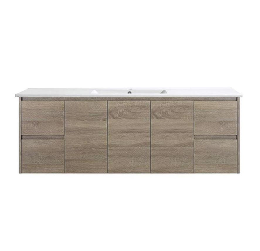 Antico Oak II Wall Hung Vanity 1500mm