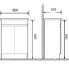 Florence (390mm Deep) Vanity 600-900mm