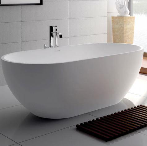 Nero 1550 Matte White Stone Bath - Bayside Bathroom
