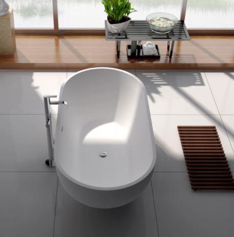 Nero 1780 Matte White Stone Bath - Bayside Bathroom