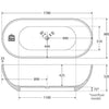 Nero 1780 Matte White Stone Bath - Bayside Bathroom