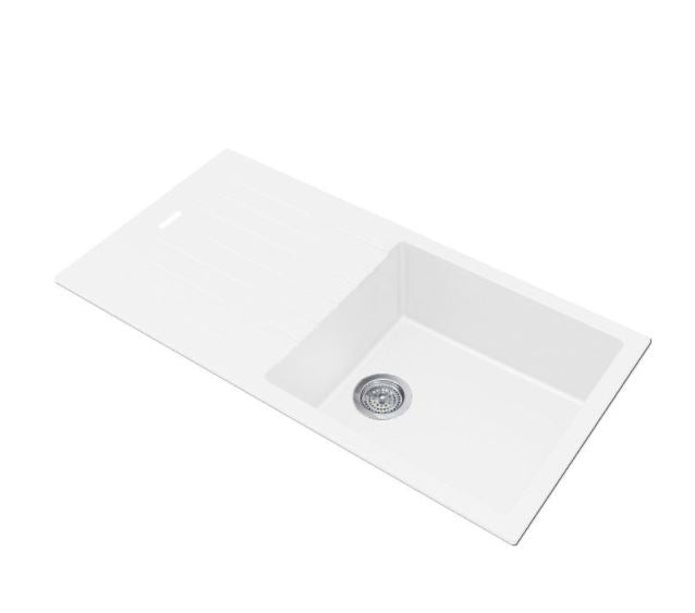 NEW ROXY 1000 White Granite Sink