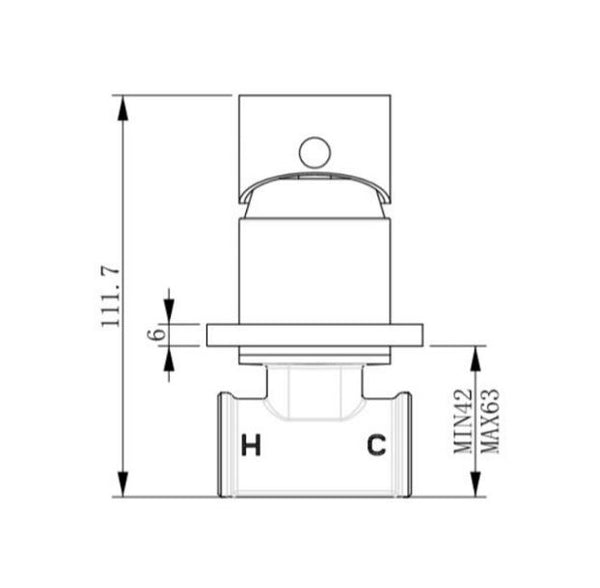 New York Wall Mixer- Brushed Brass