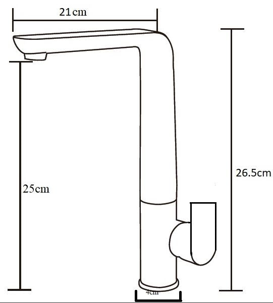 Olivia Sink Mixer - Matte Black