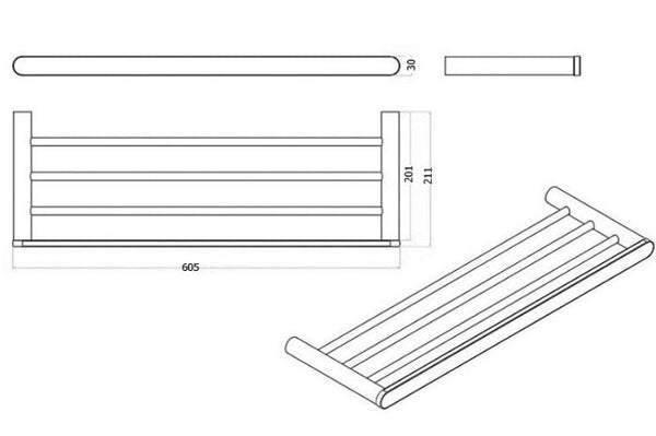 Olivia Towel Shelf