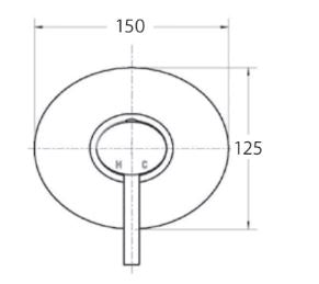 Ovalie Shower Mixer