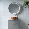 Remer Pearl 900mm Round LED Mirror Cabinet