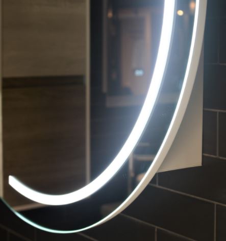 Remer Pearl 900mm Round LED Mirror Cabinet
