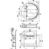 Remer Pearl 900mm Round LED Mirror Cabinet