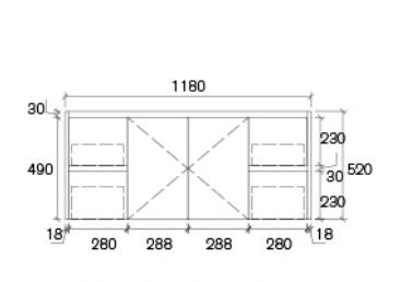 Quinn 1200mm Matte Black Wall hung Vanity
