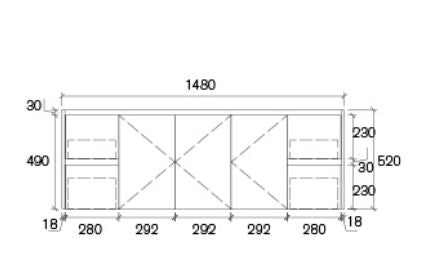 Quinn 1200mm Matte Black Wall hung Vanity