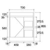 Quinn 900mm Grey Floorstanding Vanity