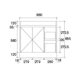 Quinn 900mm Grey Floorstanding Vanity