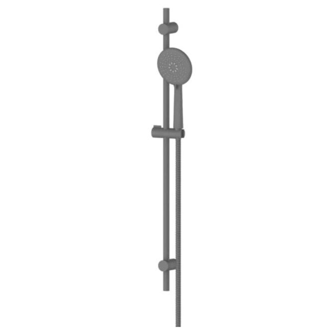 Rocco Adjustable Rail Shower - Gunmetal