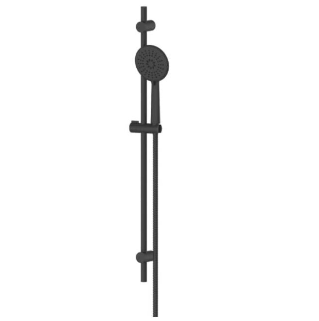 Rocco Adjustable Rail Shower - Matte Black
