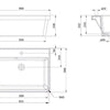 Ravine 66 x 51 Fine Fireclay Inset Sink - Bayside Bathroom