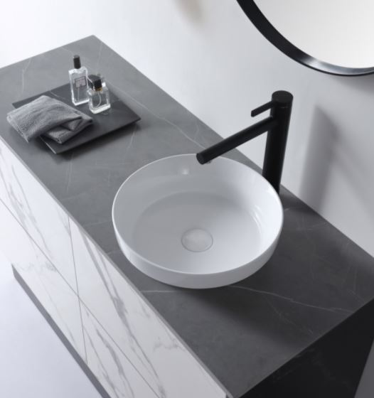 Rondo 405 Gloss white Inset Basin