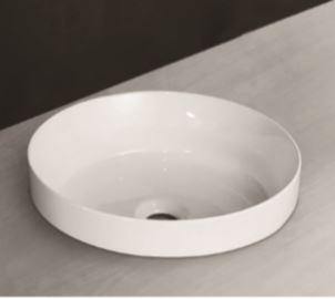 Rondo 360 Gloss white Inset Basin