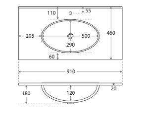 Rotondo Ceramic Moulded Top - Bayside Bathroom