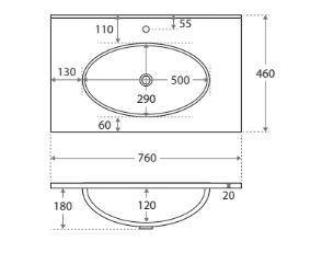 Rotondo Ceramic Moulded Top - Bayside Bathroom