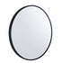 Select 600 Round Mirror with Black Frame