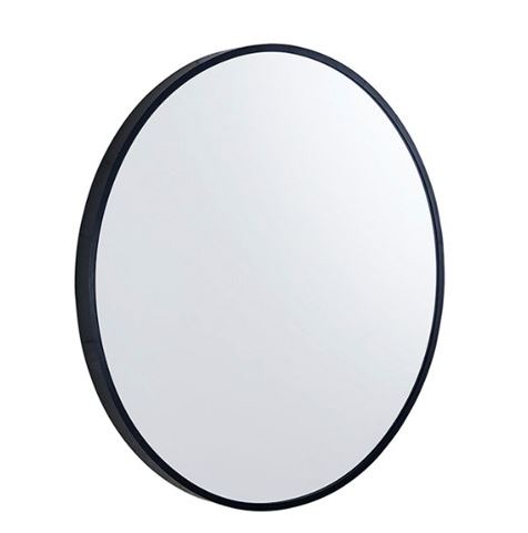Select 800 Round Mirror with Black Frame