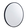 Select 800 Round Mirror with Black Frame