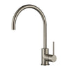 Round Mini Gooseneck Sink Mixer- Brushed Nickel