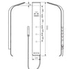 Synergii Shower Panel - Matte Black