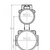 Element Bath/Shower Diverter Mixer - Light Rose Gold